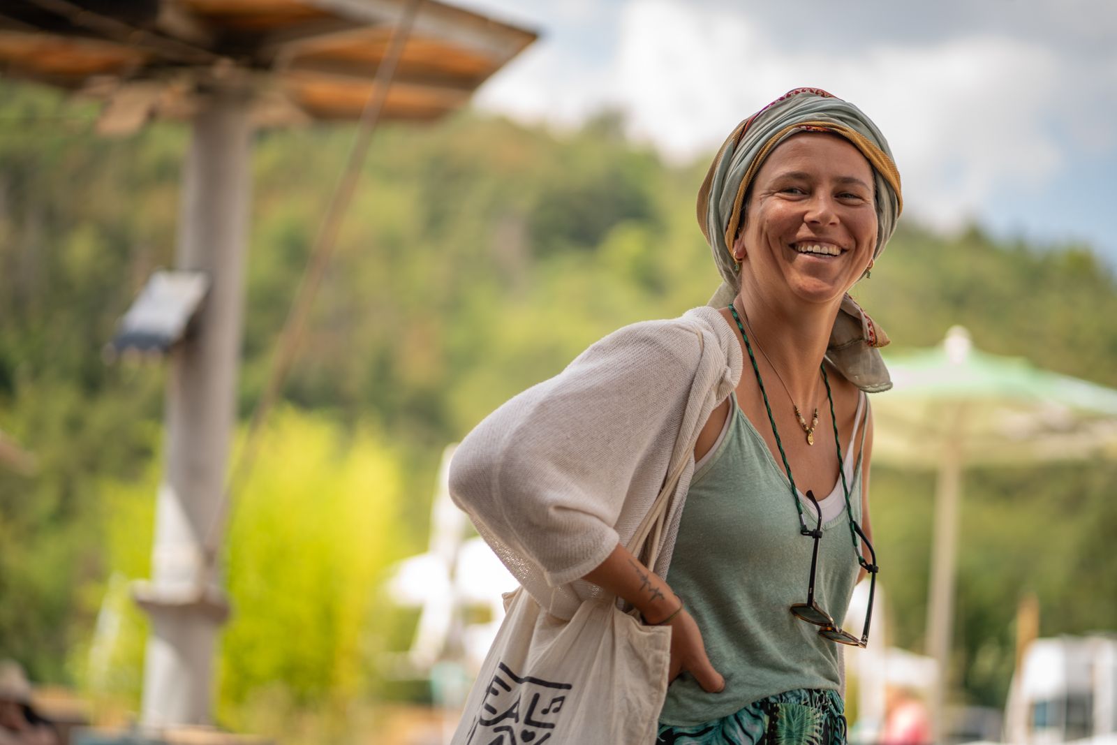 Lachen zwischen den Workshops
